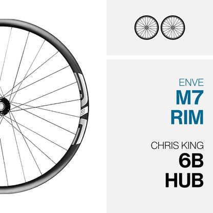 M730 ON CHRIS KING - 29" WHEELSET