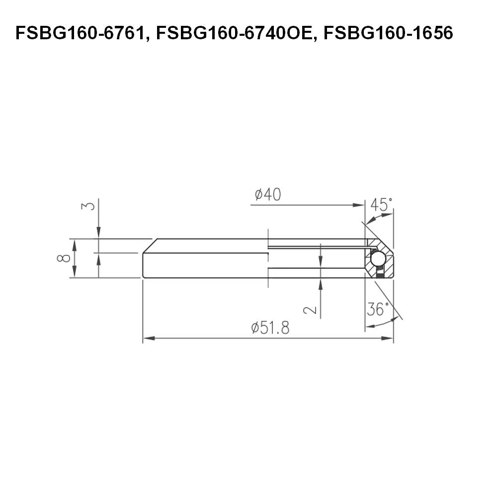 FSA - HEADSET BEARINGS - GIANT OD2