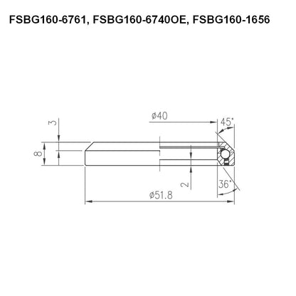 FSA - HEADSET BEARINGS - GIANT OD2