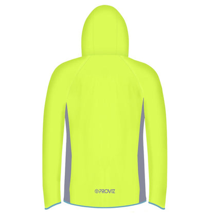 Proviz Nightrider Kids Fleece-Line Jacket Yellow - Rear