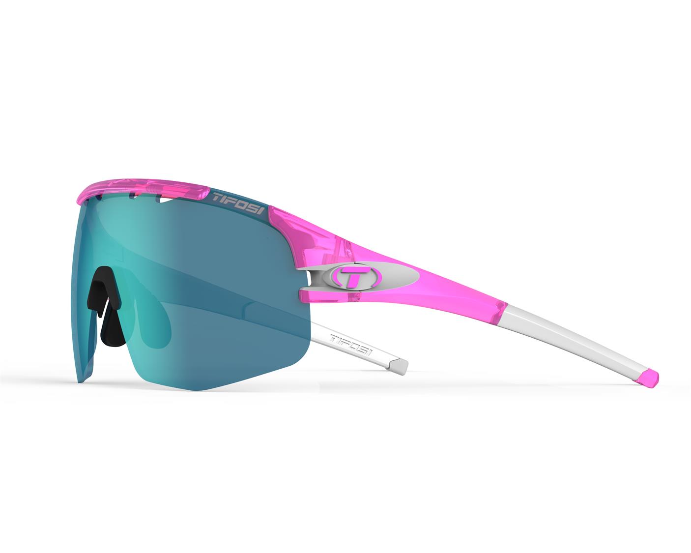 Tifosi Sledge Lite Crystal Pink, Clarion Blue/AC Red/Clear Lens