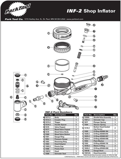 INF-2 Parts Diagram