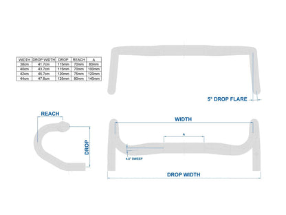 Ritchey WCS Skyline Bar Tech Drawing