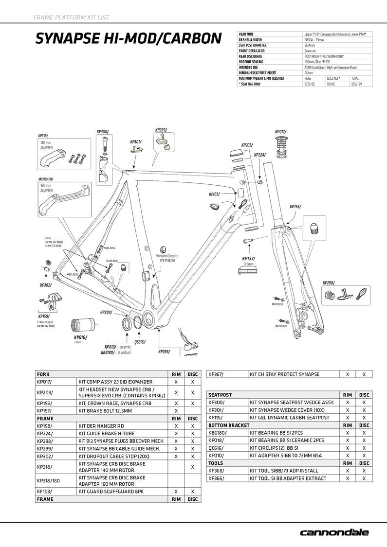 2018 - 2014 Synapse Carbon