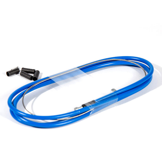 Fibrax Rear Brake Cable Complete Blue (Barrel Nipple)