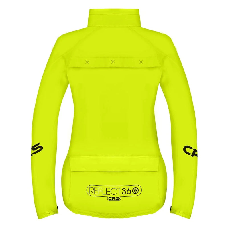 Proviz Reflect360 CRS Women's Cycling Jacket Yellow - Rear