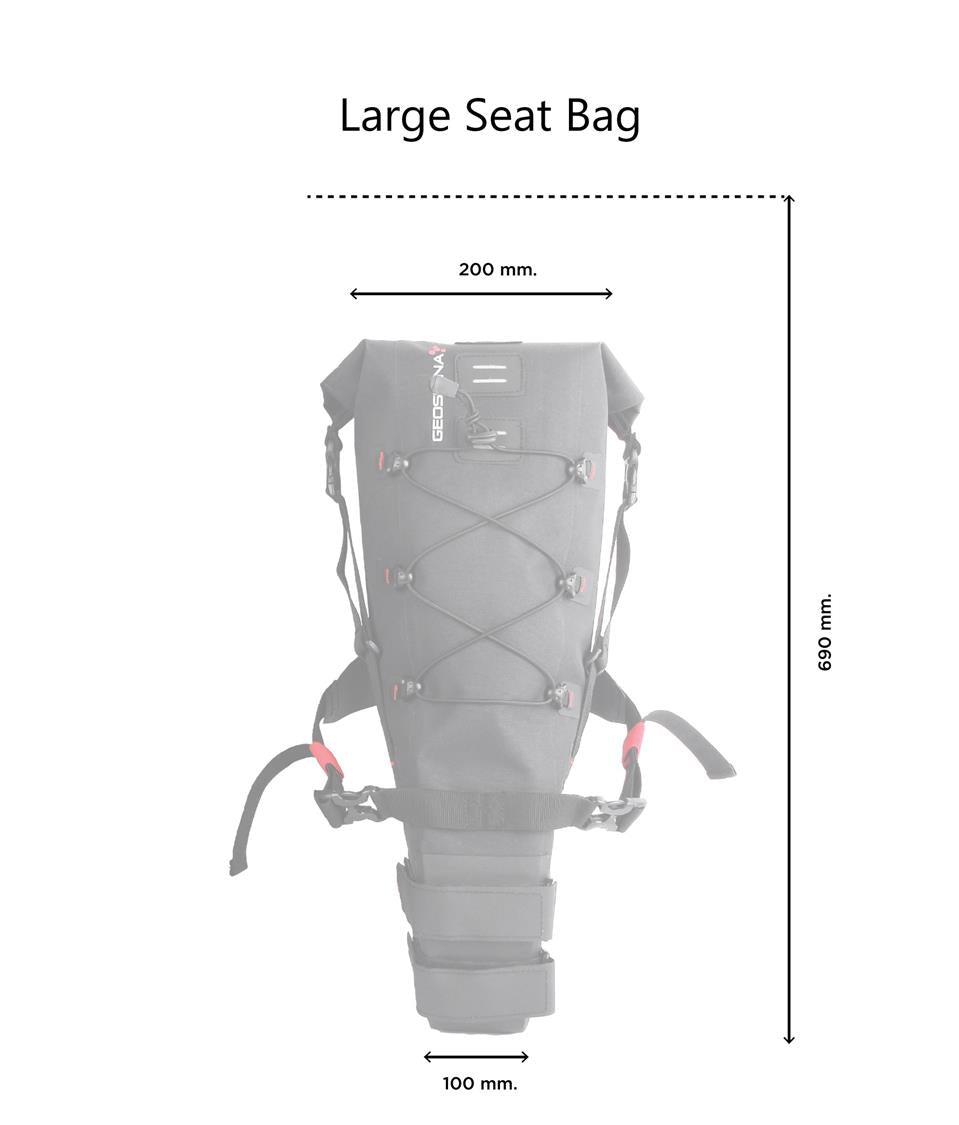 Dimensions - Large Seat Bag