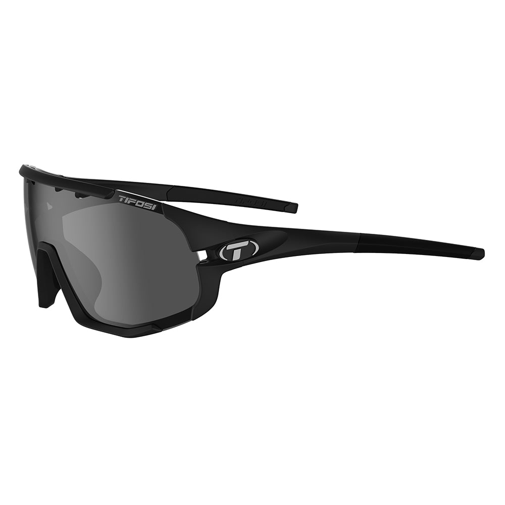 Tifosi Sledge Matte Black, Smoke/AC Red/Clear Lens