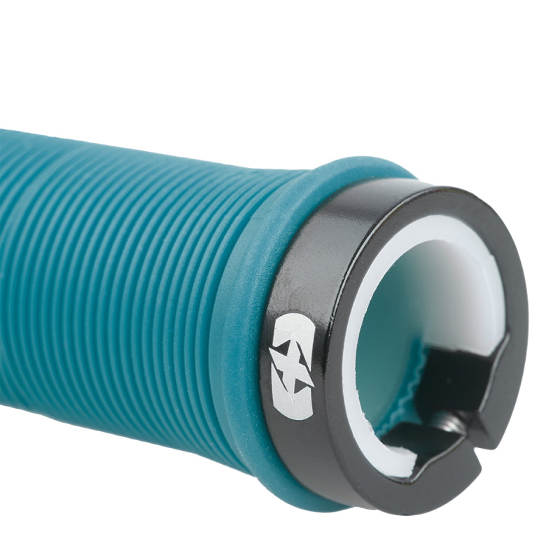 Oxford Driver Lock-On Grips Blue - Close Up