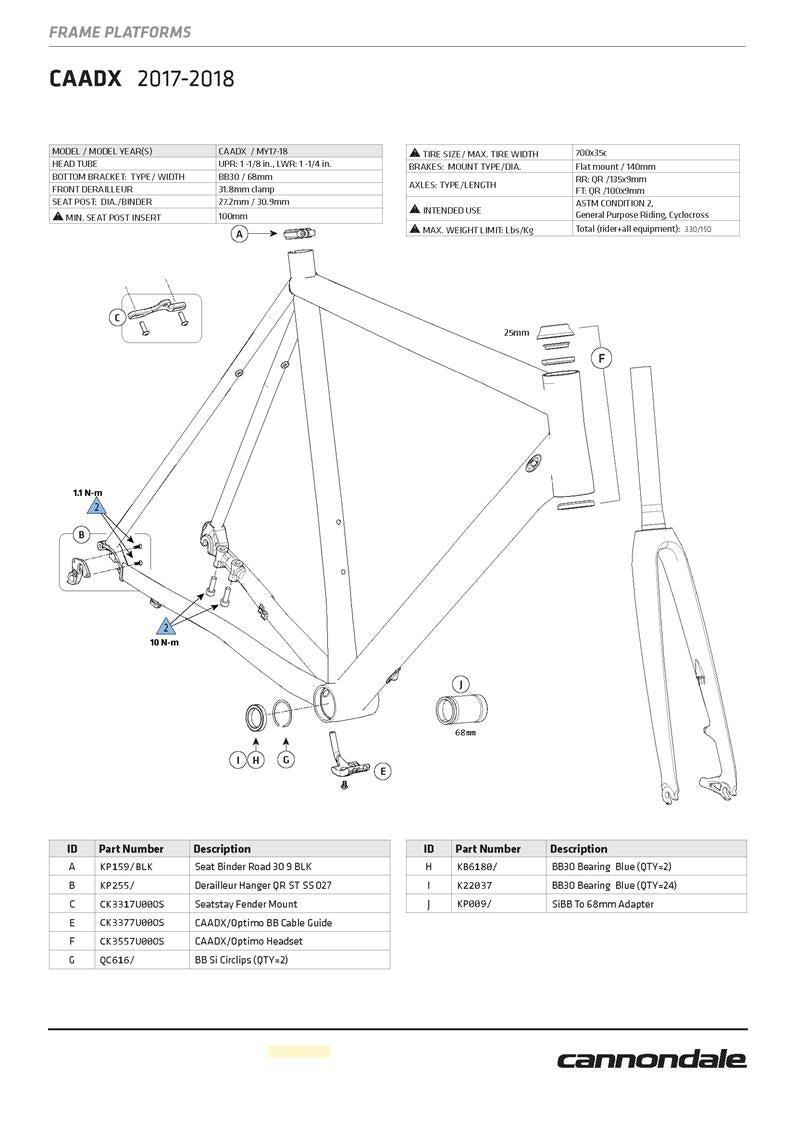 CAADX 2017 - 2018 Spares