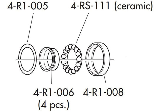 Fulcrum Part R0-150 Hub Rebuild Kit