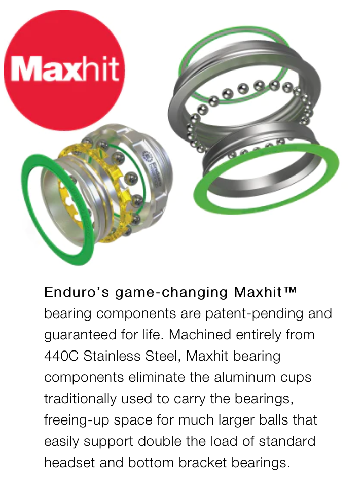 Enduro discount headset bearings