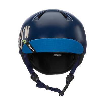 Bern Nino Satin Navy Blue Zig-Zag w/ Flip Visor