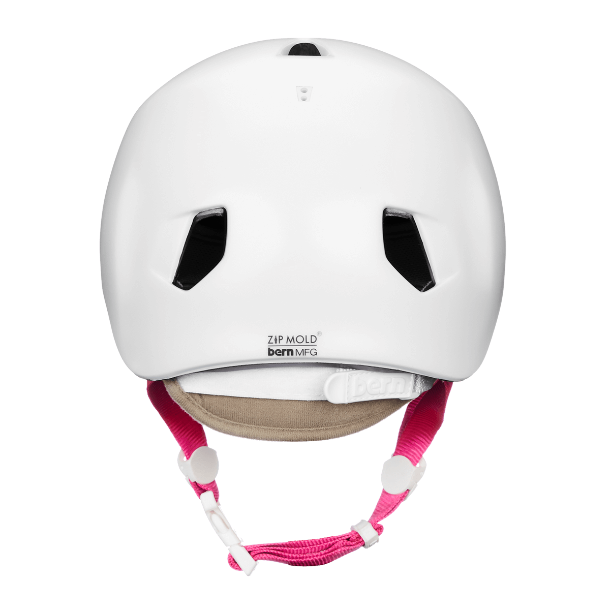 Bern Nina Satin White w/ Flip Visor