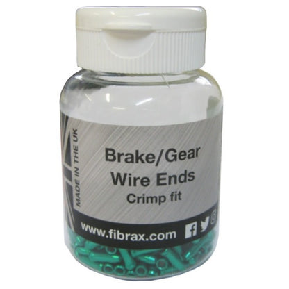 Fibrax Alloy Non-Fray Cable Ends Green